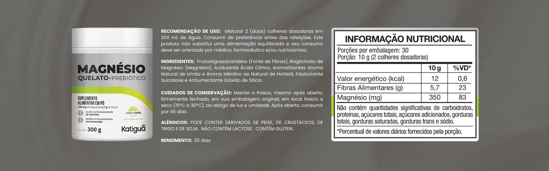 Tabela Nutricional
